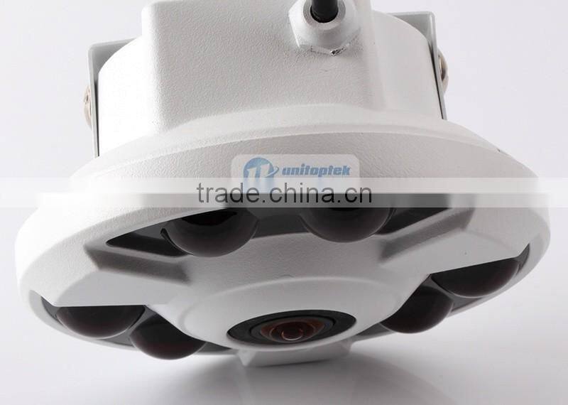 180/360 Degree Wide Angle NightVision 4MP Fisheye Panorama IP Camera With POE Port