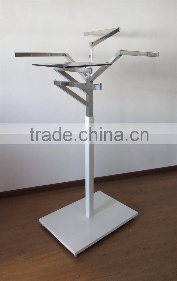 Floor Standing 4 Way Tree Shaped Baby Shop Garment Display Rack