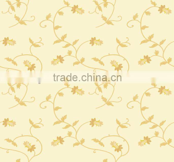 Beautiful flower pattern wall covering with different colors