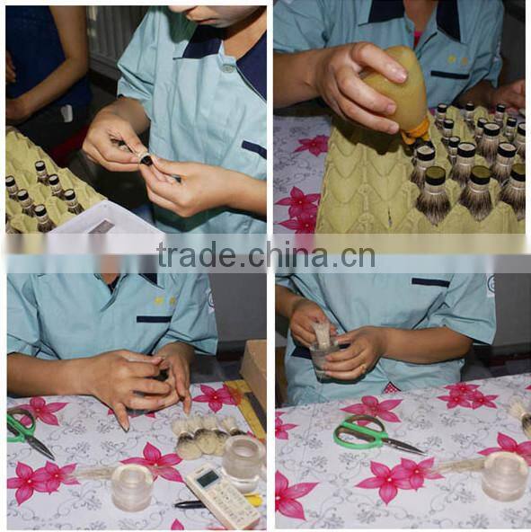 Black badger shaving knots for shaving kits