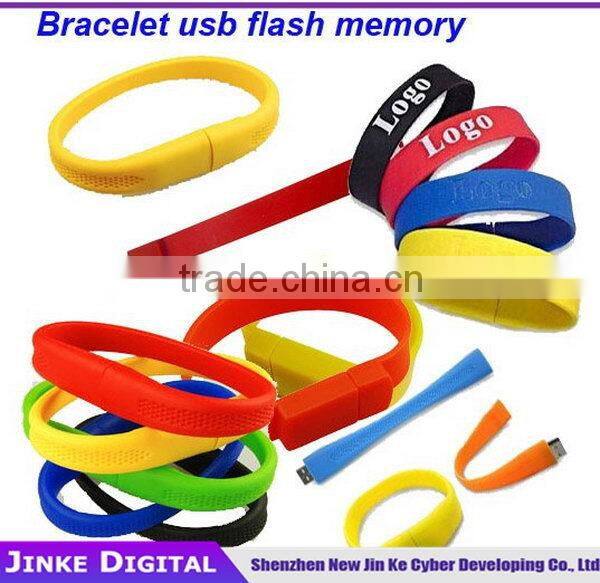 In stock usb flash drive bracelet usb drive 64GB