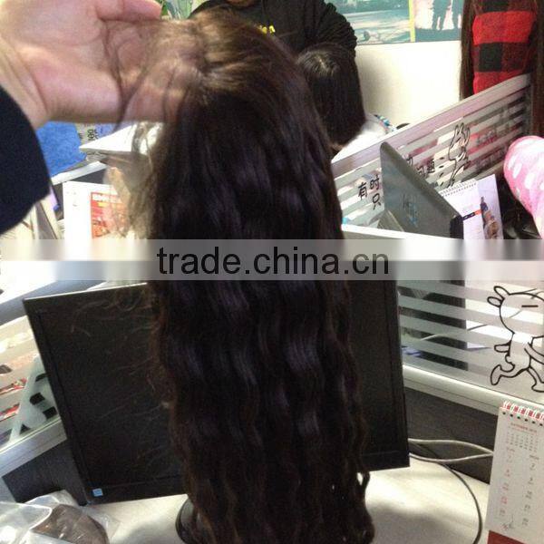 18'' human hair full lace wig deep curl human hair wig