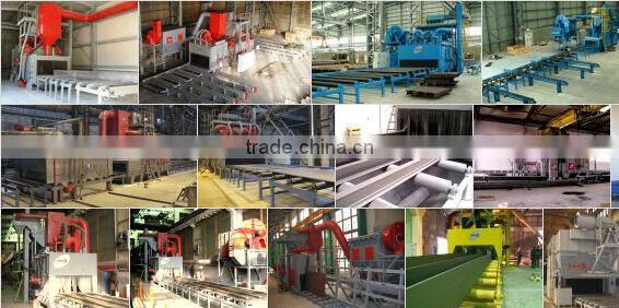 69 Series Profiles Roller Conveyor Shot Blasting Machines