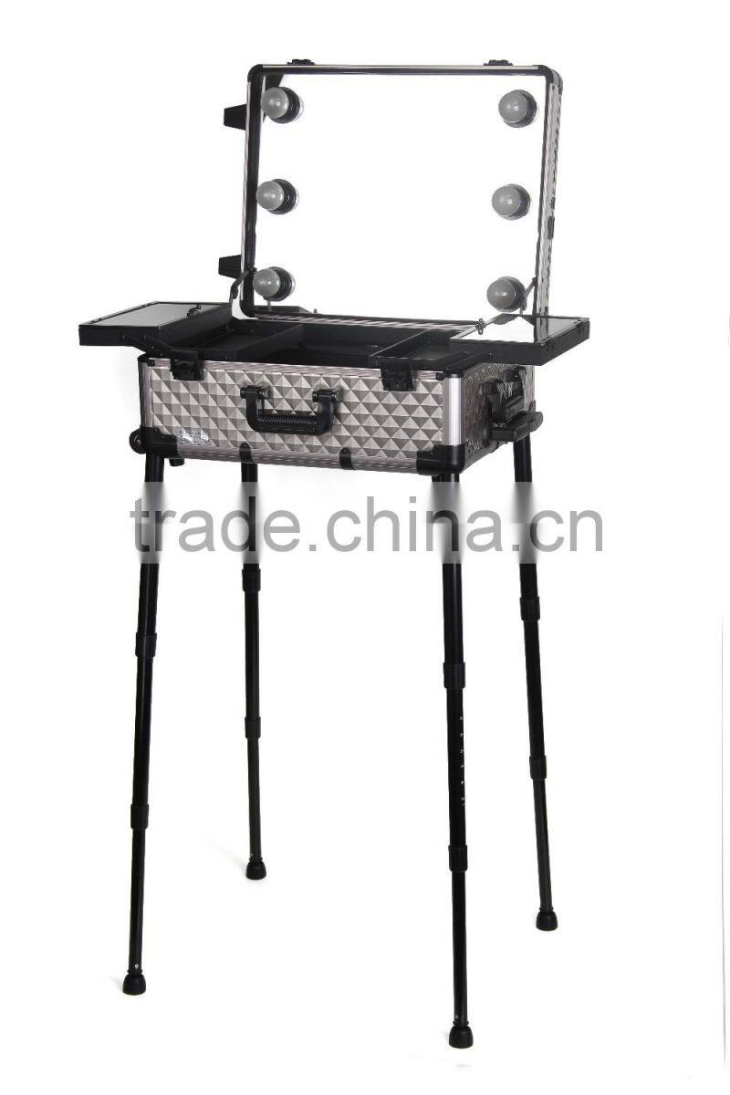 Professional PVC Makeup Case empty cosmetic case