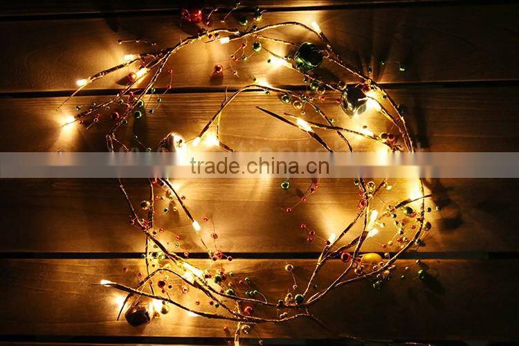 TZFEITIAN warm white color fruits christmas bells festoon string lights