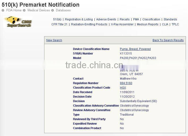 FDA Approved LED Electronic Breast Pump Double Manufactureed Feing Product