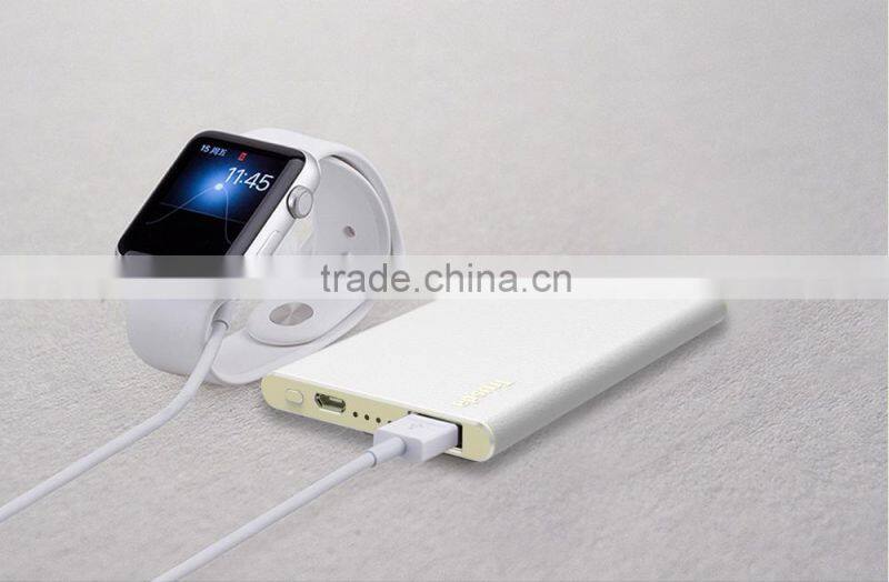 2016 New product battery charger 5600mAh Li-polymer battery PU Leather mobile power bank for mobiles