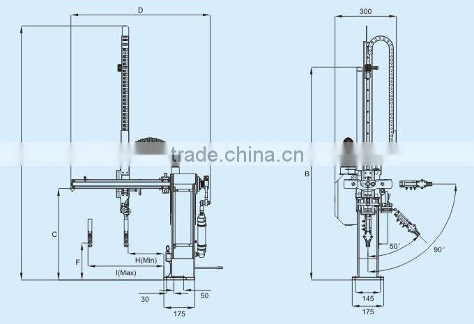 Flexible Sprue Picker Robot Arm with gripper
