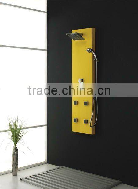 shower panel, bathroom shower,full pink