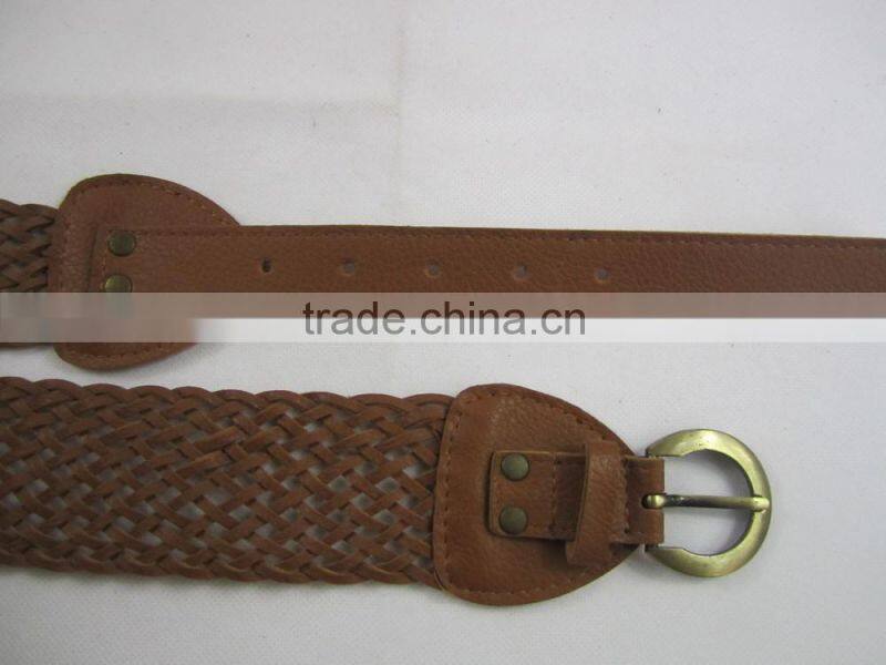 new desgin Knitted braid belts for girl