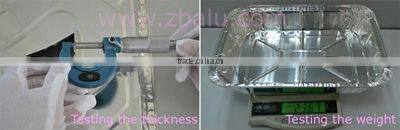 9" aluminum foil oblong food container