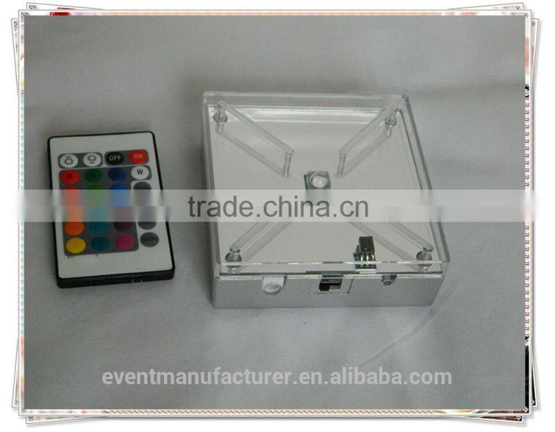 Hot sale RGB centerpieces light party led light base vase for party decoration