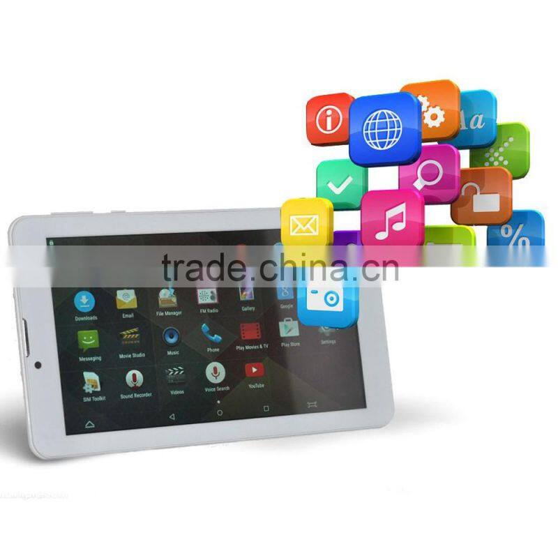 7" 3G Phone Calling Tablet PC Android 6.0 MTK8321 QuadCore GPS BT FM 1/8GB IPS 1026*600 Screen Dual 2MP Camera Tablet PC Android