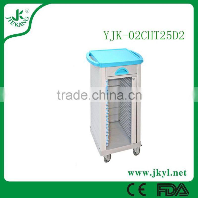 YJK-02CHT25D2 2016 JIEKANG wholesale factory price metal medical record carts
