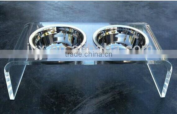 Premium Quality Acrylic Dog Bowl Stand