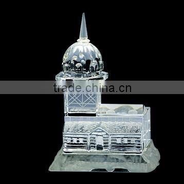 2016 Hot sale new innotative products the East Pearl shaped crystal perfume bottle