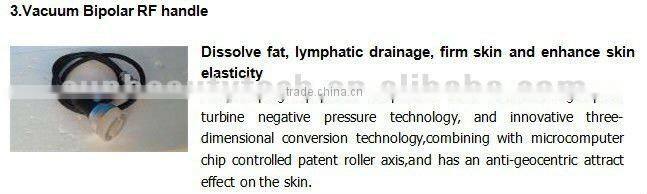 New beauty machine bipolar RF/slimming/ Ultrasonic liposuction/ Bio facial machine
