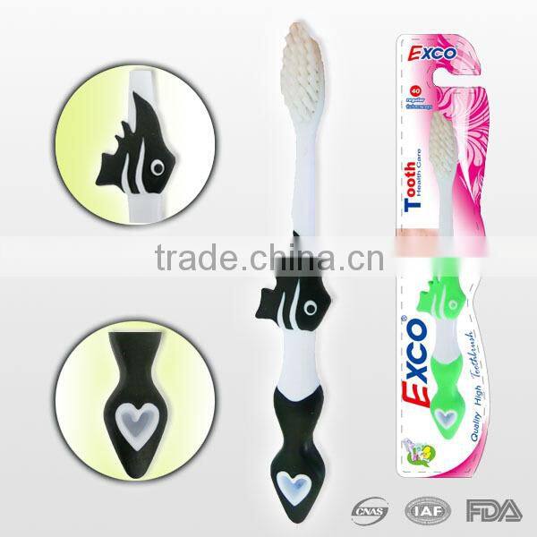 3D OEM monkey model kids toothbrush with FDA