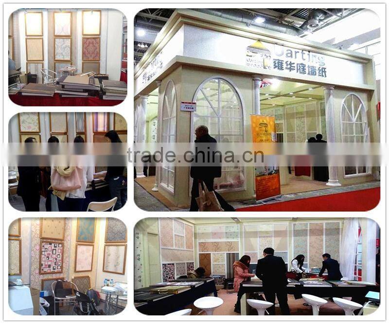 Popular and hot selling cheap pvc coated uarting wallpaper