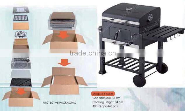Steel Construction Pizza Oven and bbq Smoker charcoal BBQ barbecue grill