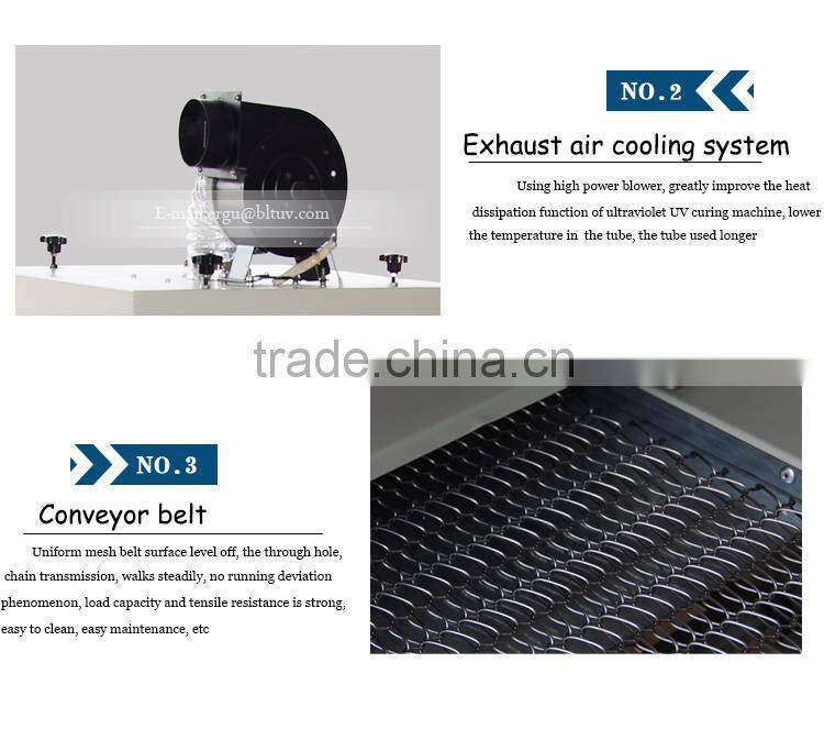 Desktop 400/2 lamp UV light curing machine, UV curing oven ink dryer UV light solid machine uv curing oven