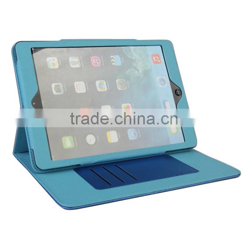 New Design Flower Print Flip PU Leather Pouch Case For Apple iPad Air