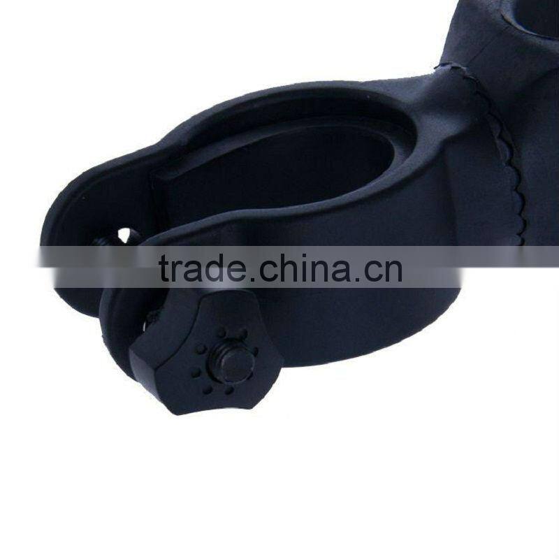 360 Bike Bicycle Light Flashlight Laser LED Torch Mount Clamp Bracket Holder