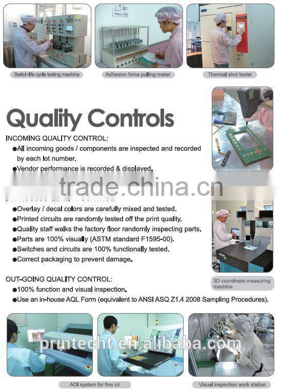 custom made prototype silicone button rubber keypad with metal dome array