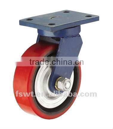 3''Rcast Iron PU Heavy Duty Low Gravity Hercules Caster Wheel