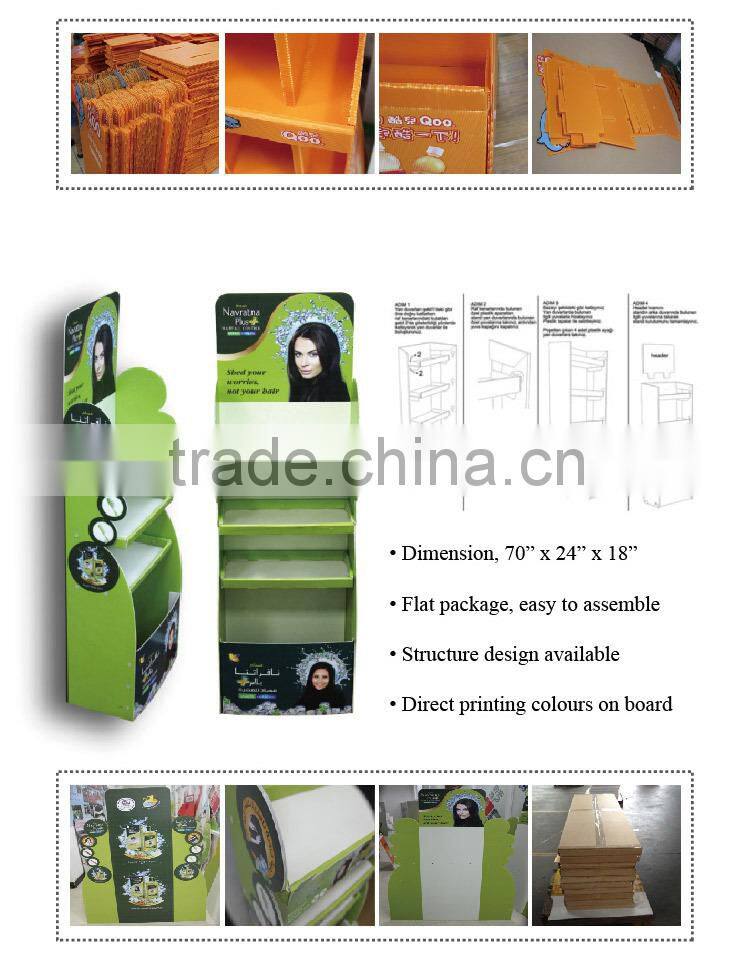 Fruit and vegetable display stand/shop shelf display cosmetic