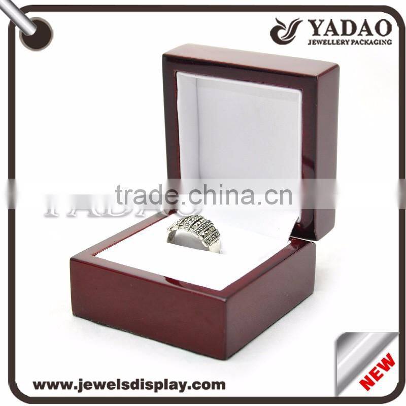 High end classic wooden box antique jewelry box custom logo gift wooden box for ring