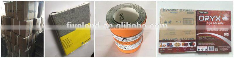 Wholesale sandpaper, aluminum oxide sandpaper for wood