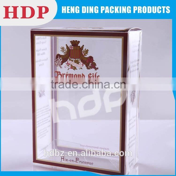 new design clear printing pvc pet pp packaging box