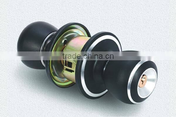 High Quality Tri-Circle Cylindrical Round Knob Door Lock 2288-BU
