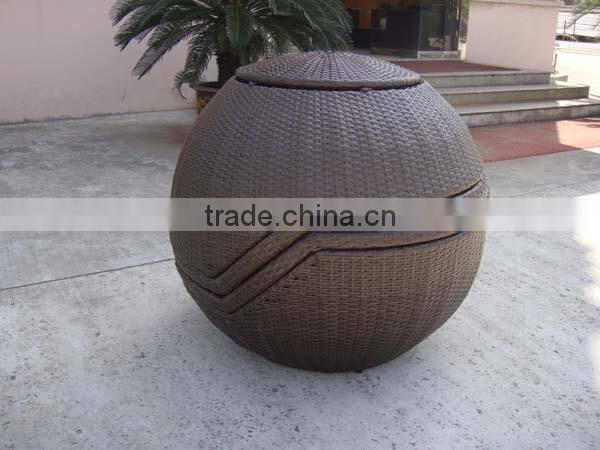 Outdoor Round Shape Stackable Wicker Sofa Set