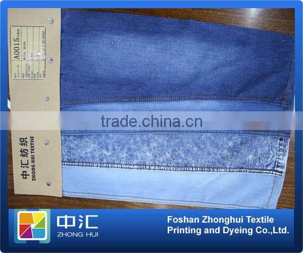 A0015 Thin Jeans Fabric 3.8oz 72%cotton 28%polyester