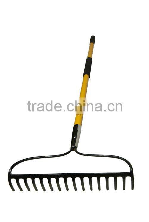 fibreglass handle forged bow rake