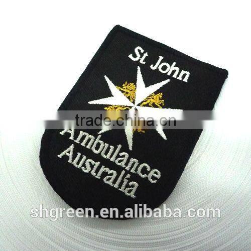 good making woven badge,woven patch for college student apparel