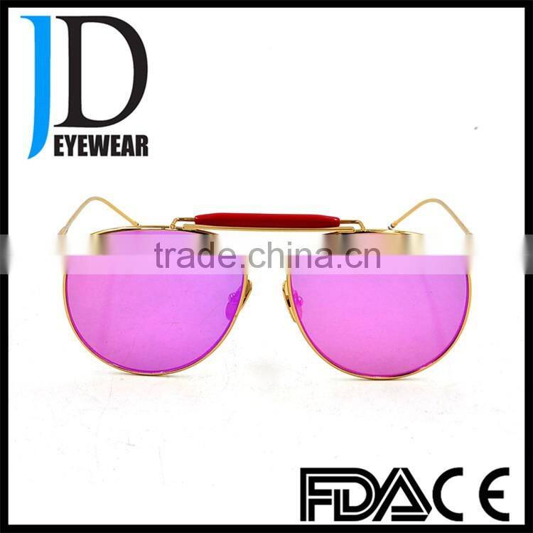 Wholesale Retro style design metal sunglasses.