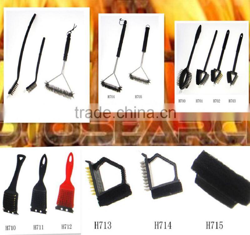 Hot sale Non-stick square wooden handle BBQ Grill Tools BBQ Grill basket