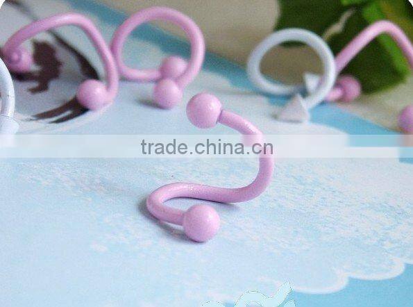 Fashion titanium labret rings twist body piercing jewelry