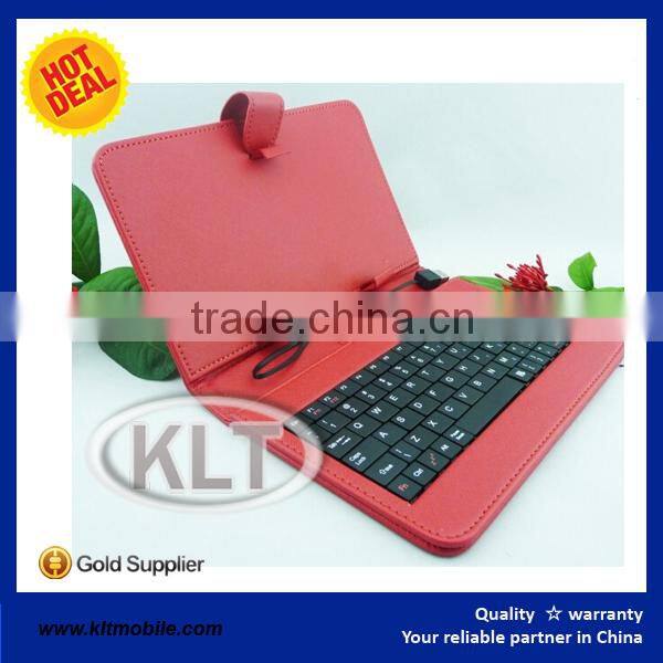 OEM 7,8,9,9.7 10 inch Universal Tablet Case , leather tablet keyboard case, Plastic USB keyboard tablet case
