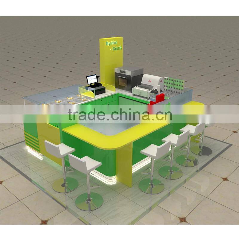 High-End Luxury Mall kiosk of milkshake kiosk design
