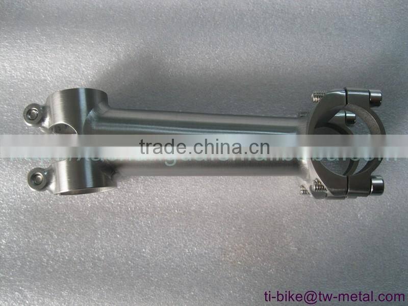 super light titanium bicycle stem OEM hand brush finished cheap ti bike stem customized titan city bike stem XACD made in china