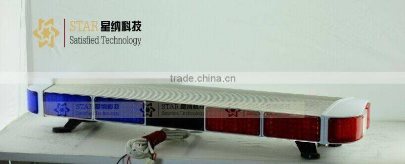 police car led warning light bar, 100 watt speaker, red blue led warning lightbar