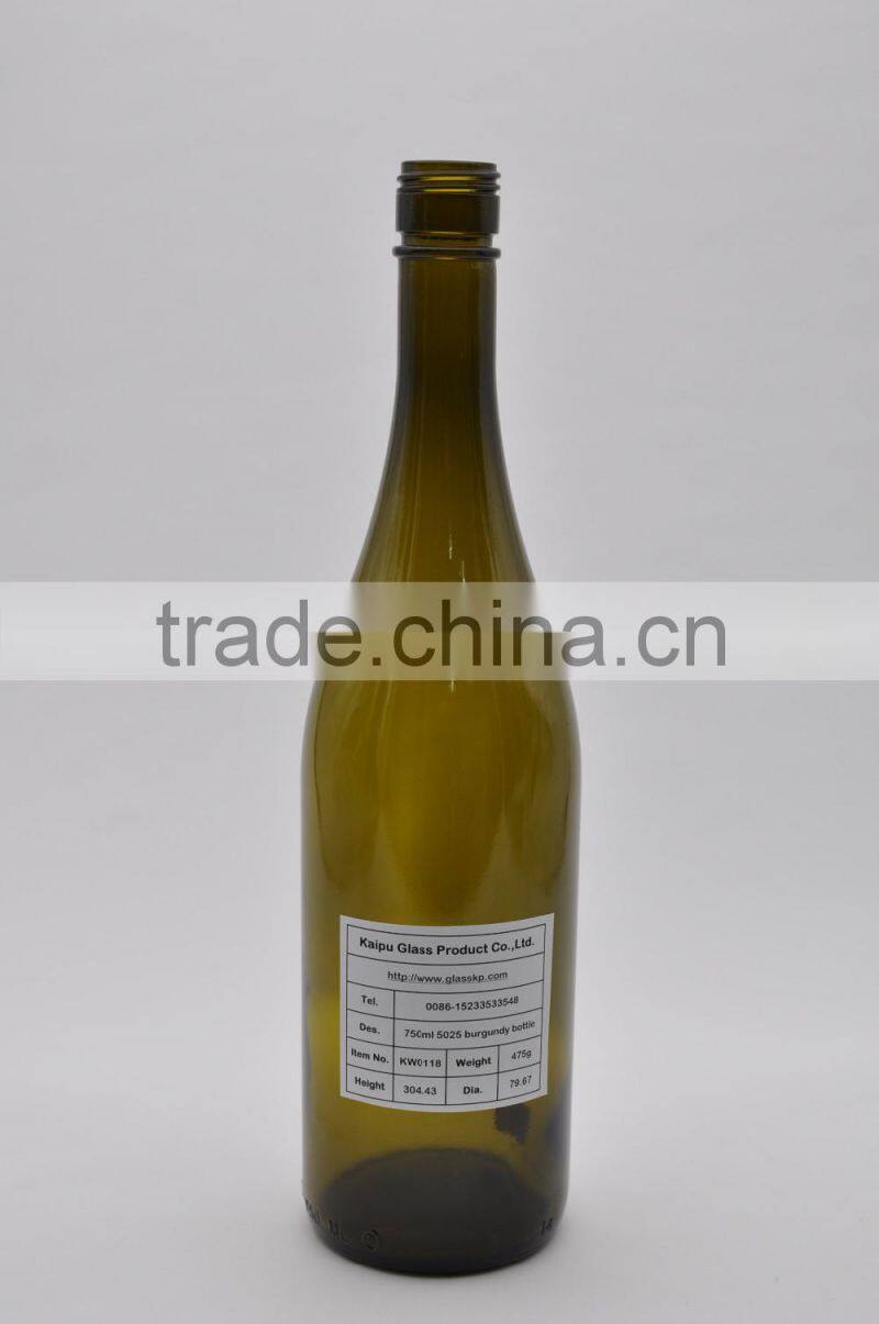 burgundy glass bottles cheap/ wholesale/competitive price