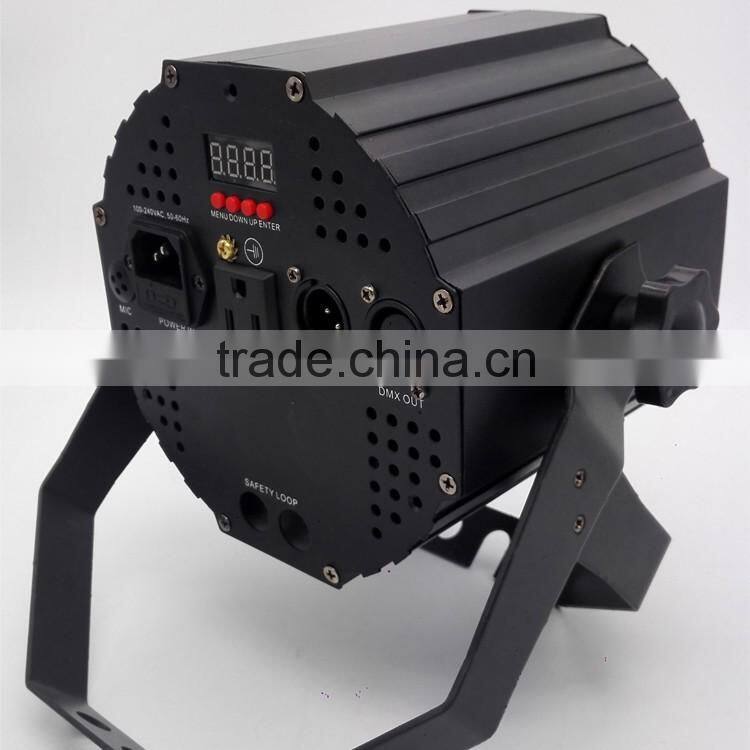 Three Years Warranty IR Remote DMX Wash Par64 4in1 RGBW 80w LED COB Par