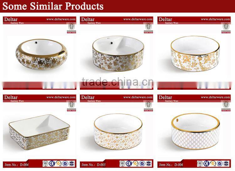 Nice Looking Golden Art Basin_Hot Selling Art Wash Basin In Middle East Market