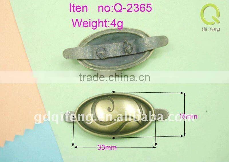 qifeng well design metal shoes lable q-2365