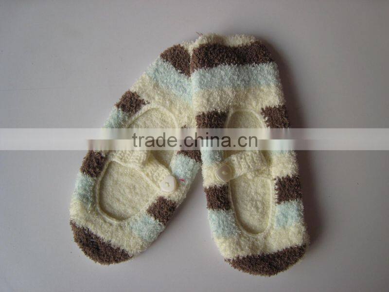 women fashion stripe knitted shoes